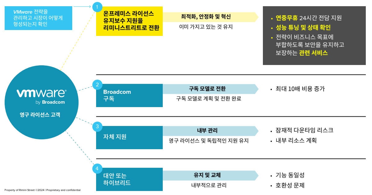 리미니스트리트의 3자 유지보수 서비스